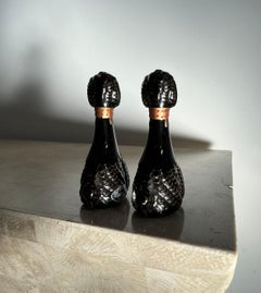 Vintage Japanese poodle salt and pepper shakers, 1950s