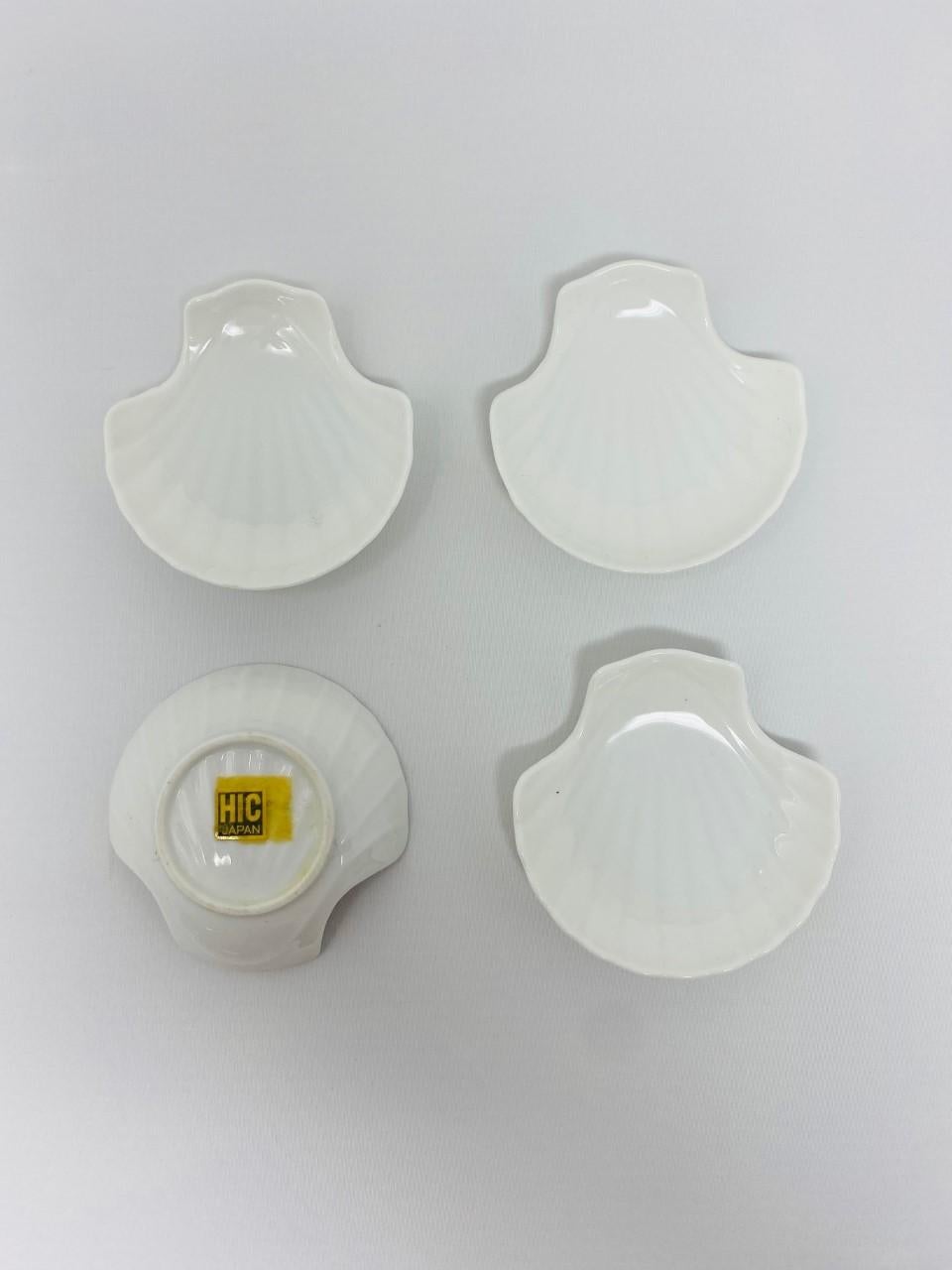 Vintage Japanese Porcelain Appetizer Plates 'Set of 4' Mid Century For Sale 1