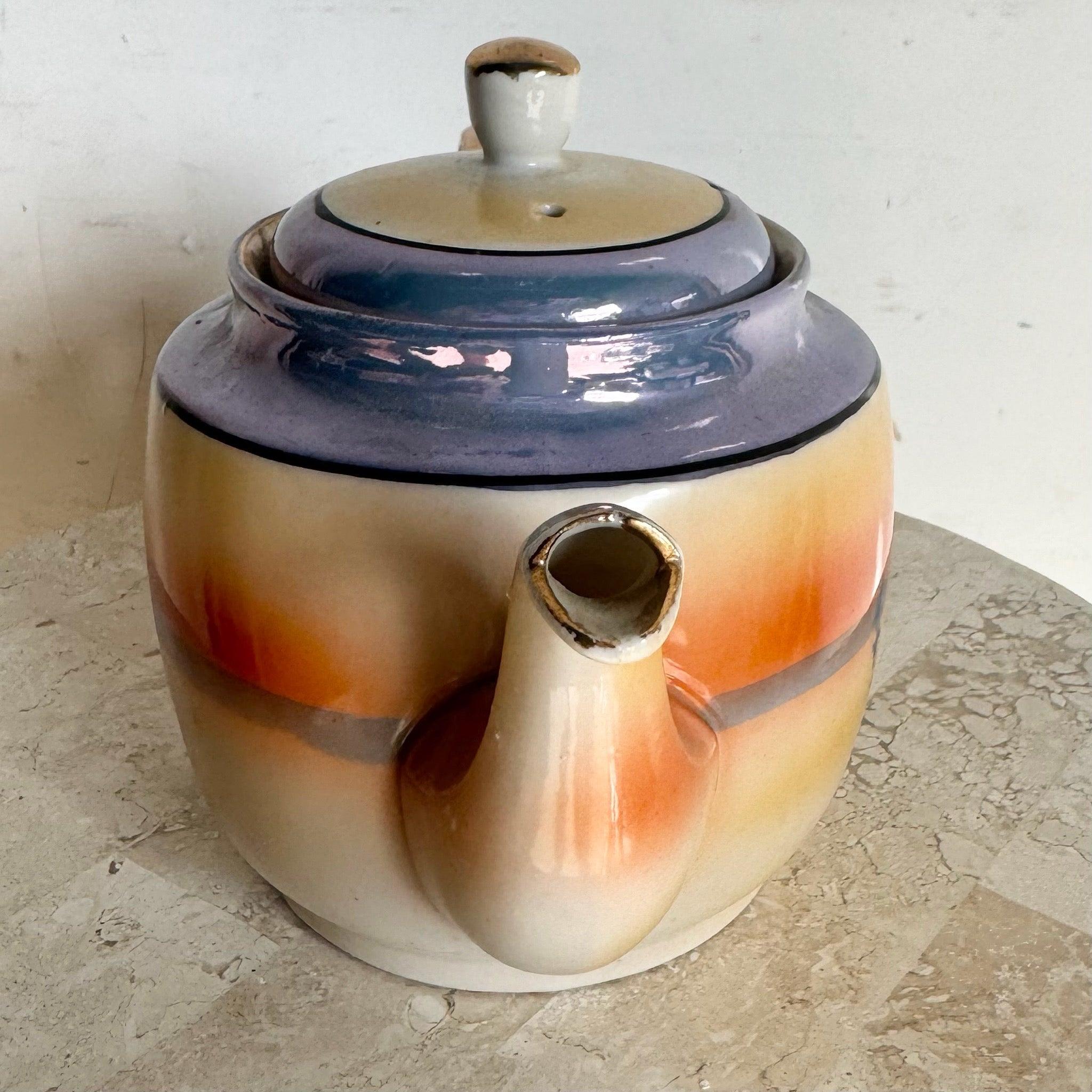 Tetera de Porcelana Japonesa Vintage - Lusterware en venta 2