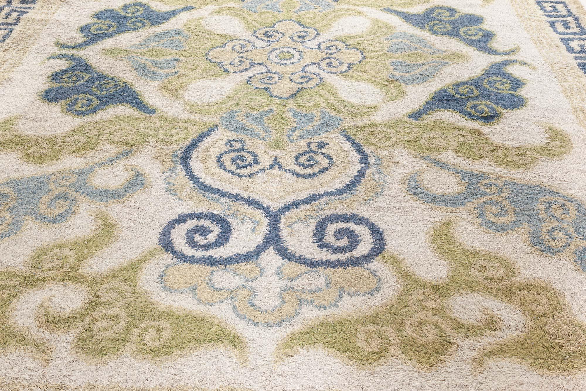 Hand-Knotted Vintage Japanese Rug For Sale