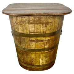 Antique Japanese Saki Barrel Table