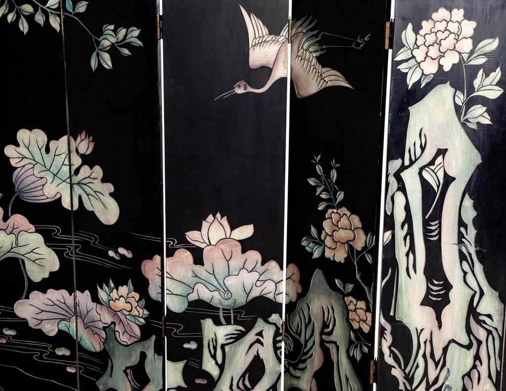 Metal Vintage Japanese Screen Room Divider