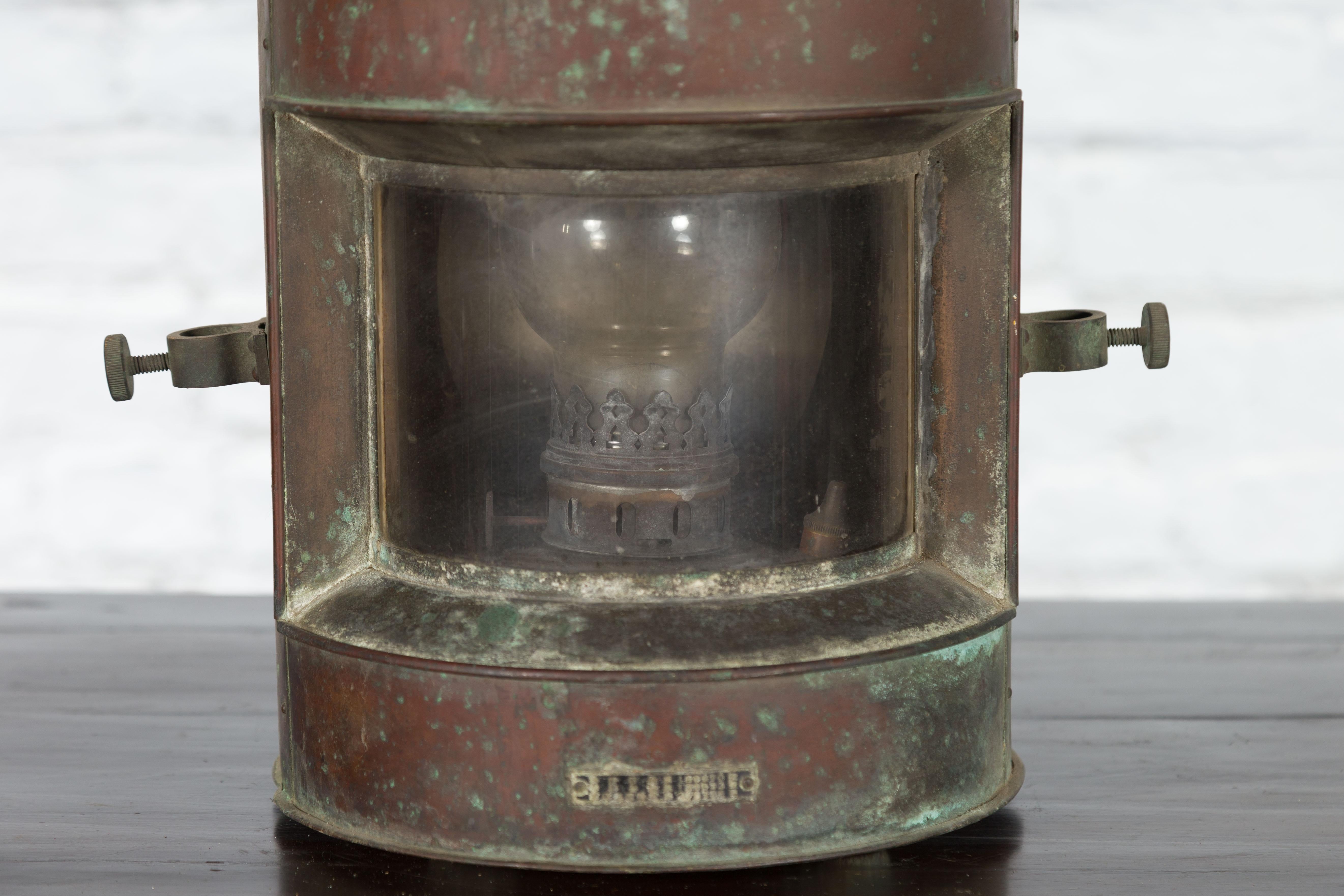 Lampe Stern de navigation japonaise vintage par Nippon Sento Co, LTD en vente 3