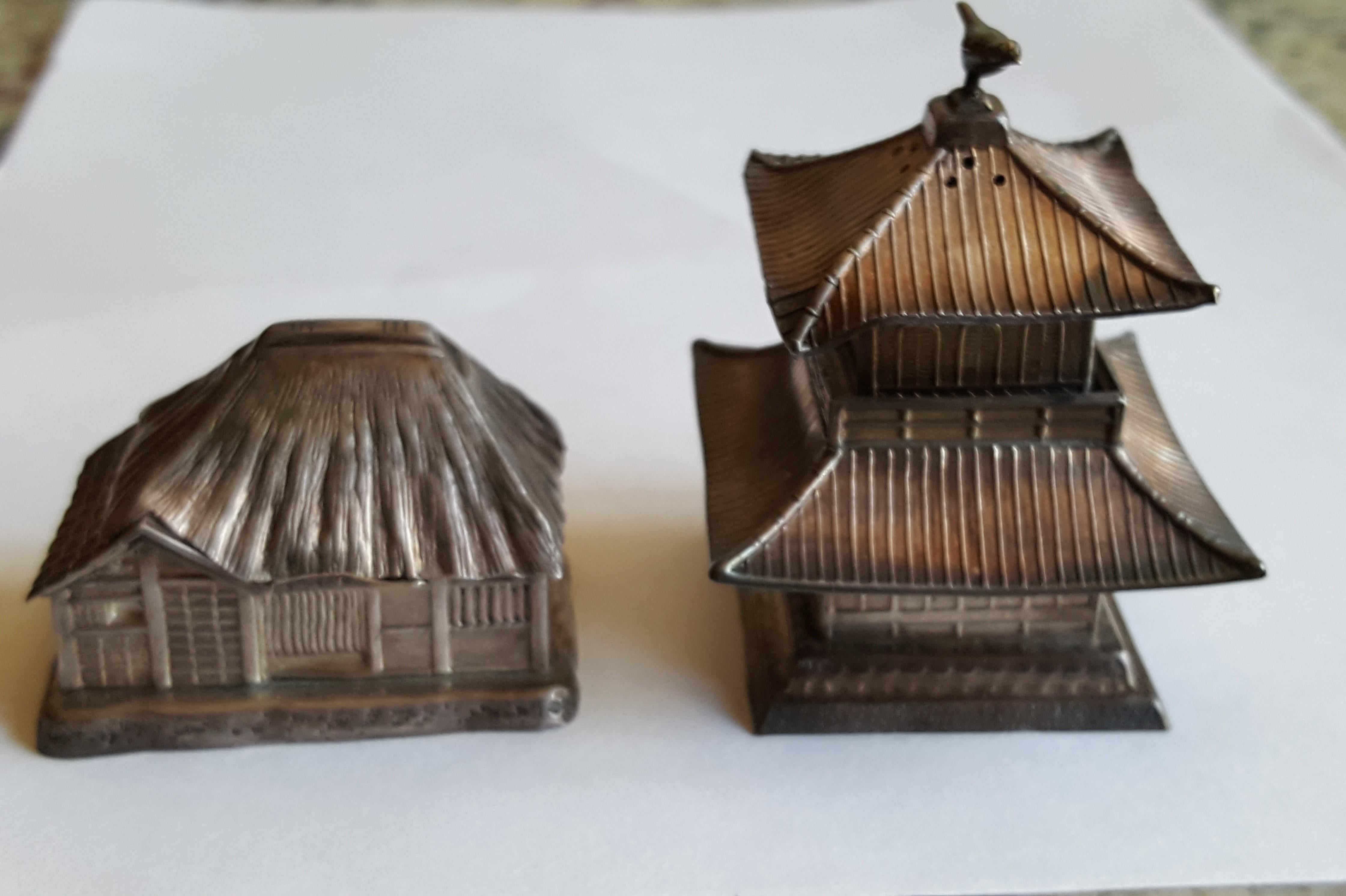pagoda salt and pepper shakers
