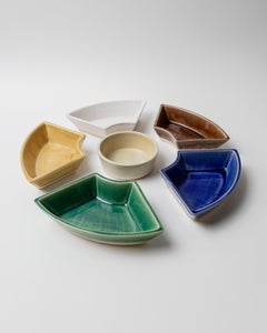 Vintage Japanese Studio Pottery Snack Bowl, 1980s