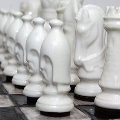 Vintage Japanese style Raku Chess Set