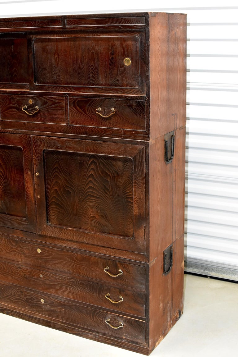 Vintage Japanese Tansu Chest, ThreePiece Set at 1stDibs