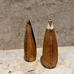 Vintage Japanese Trappist Nun Figures Wood Turned Kokeshi Dolls Isao Nemoto