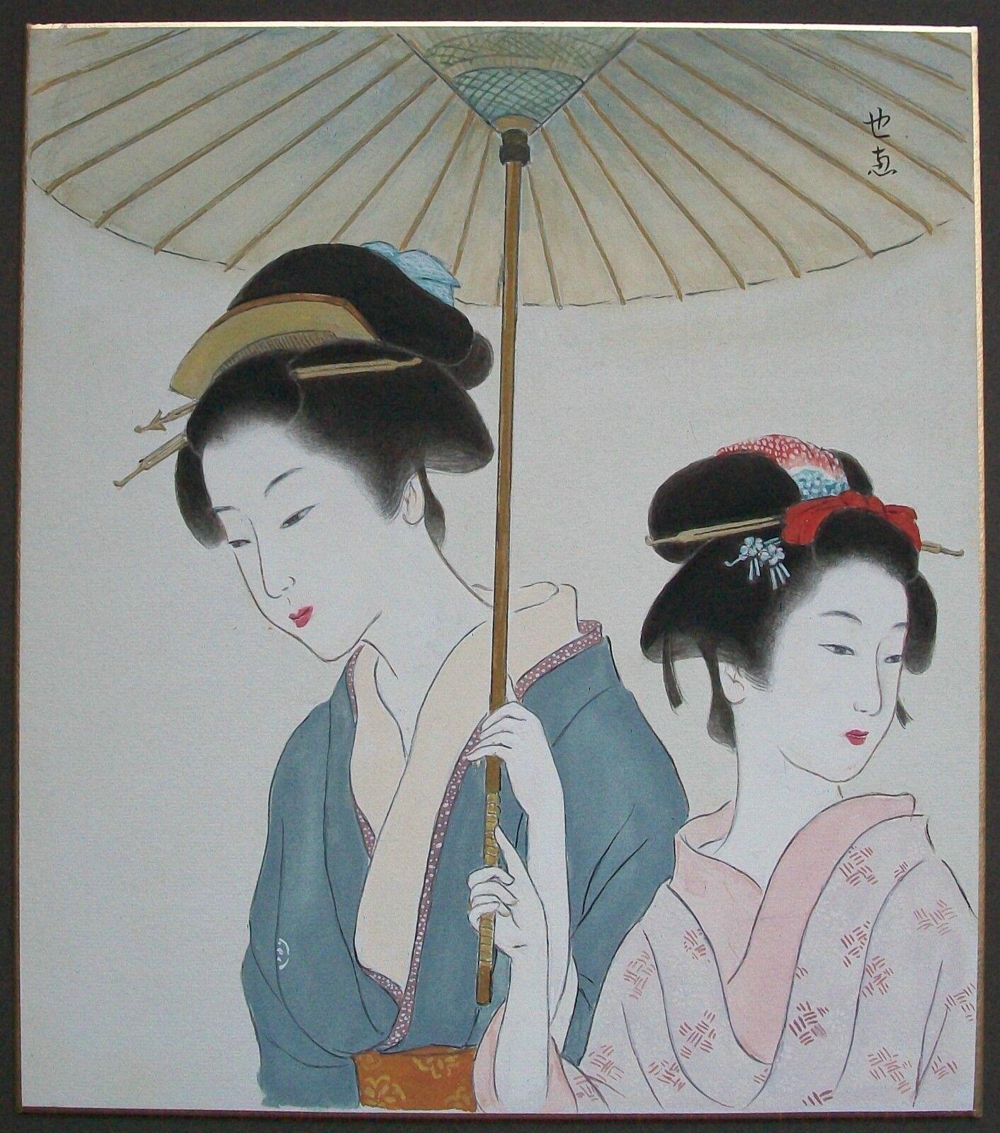 vintage geisha art