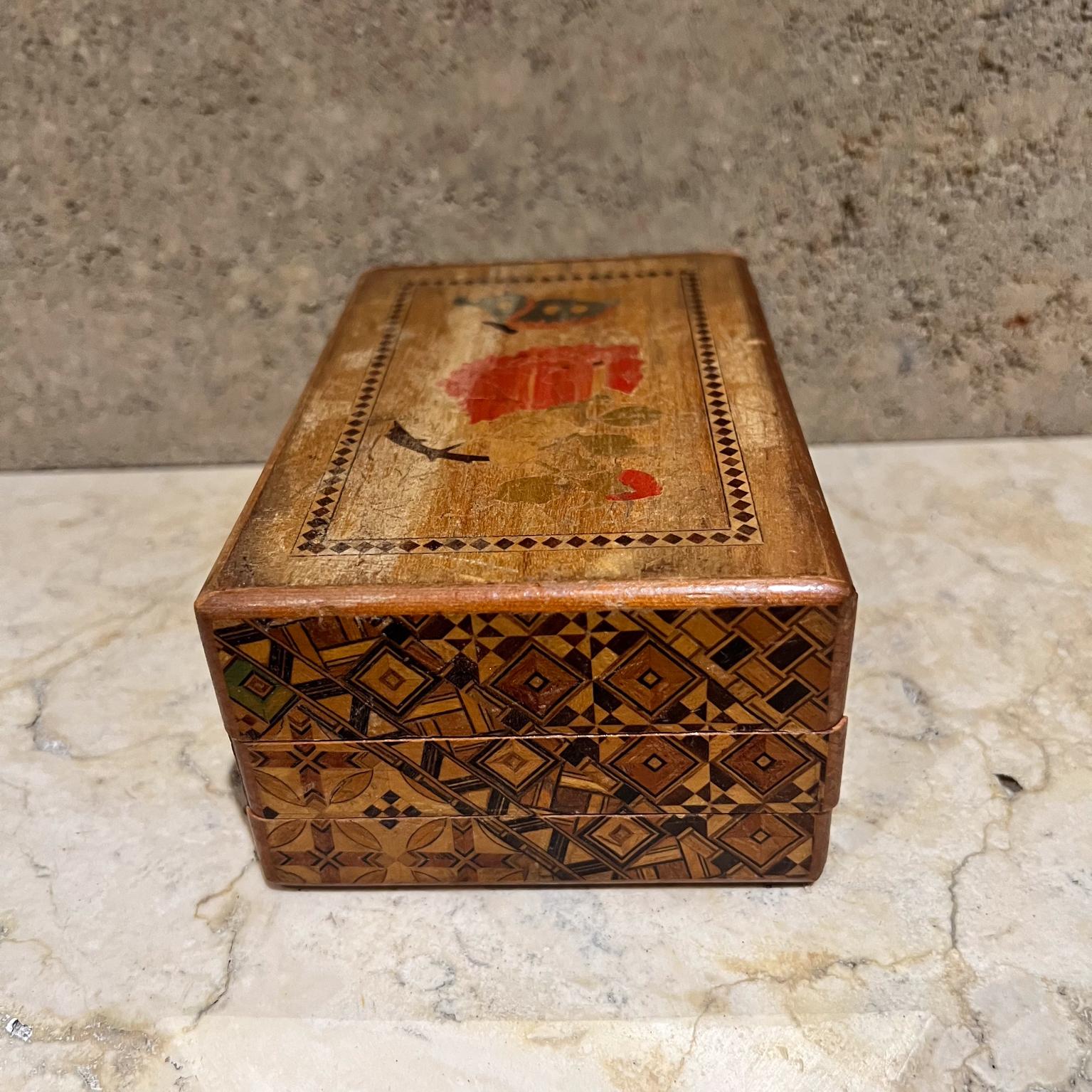 Vintage Japanese Wood Himitsu Bako Puzzle Box 3