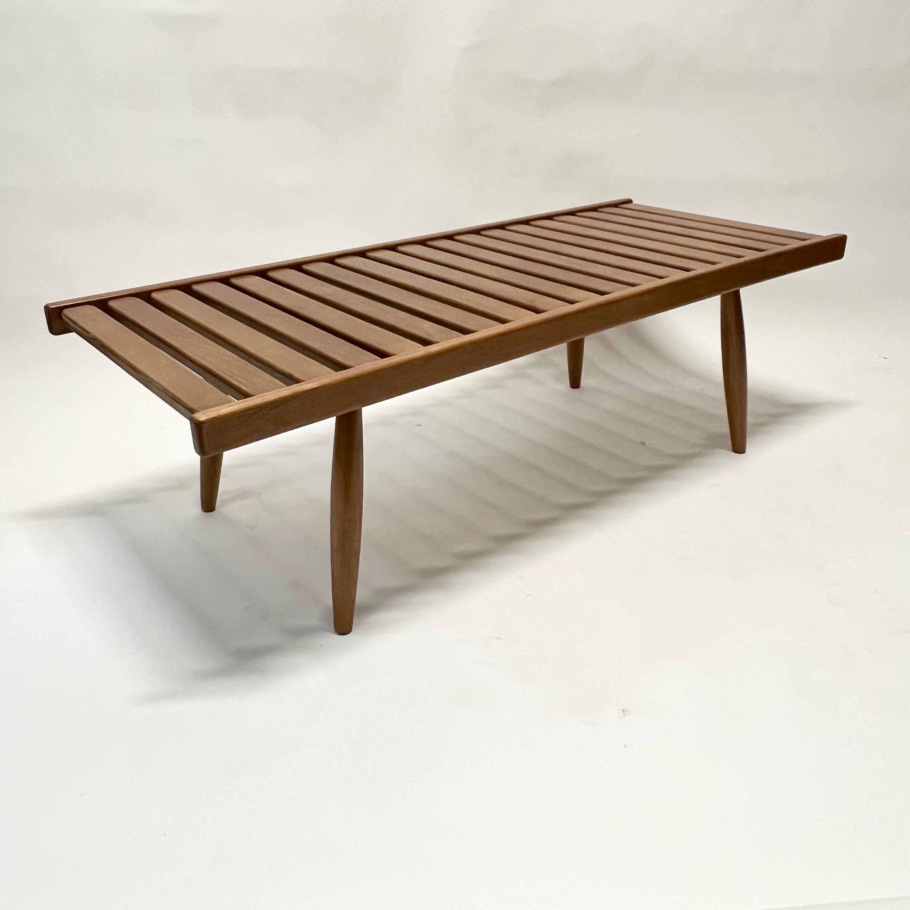 Vintage Japanese Wood Slat Coffee Table c1960s For Sale 3