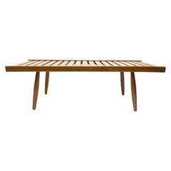 Vintage Japanese Wood Slat Coffee Table c1960s
