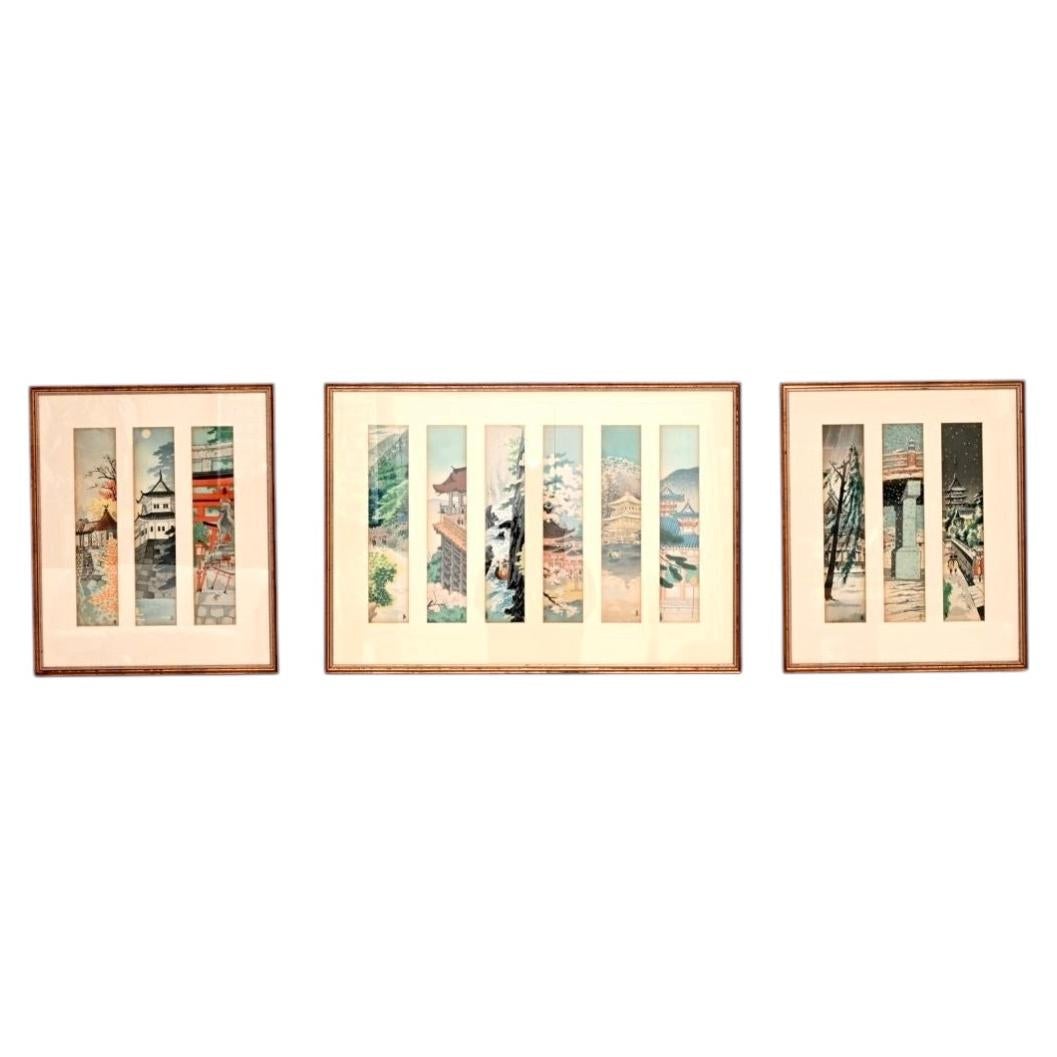 Vintage Japanese Woodblock Prints by Tokuriki Tomichiro