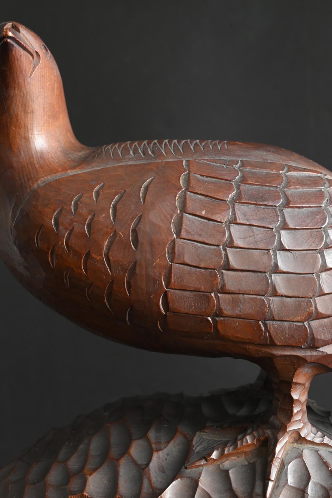 Statuetta giapponese d'epoca in legno di pernice bianca / Realizzata nel 1967 / Epoca Showa in vendita 3