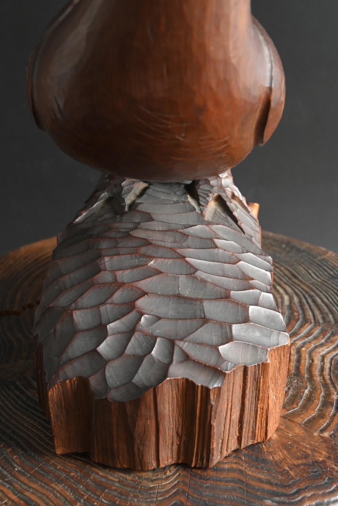 Statuetta giapponese d'epoca in legno di pernice bianca / Realizzata nel 1967 / Epoca Showa in vendita 6