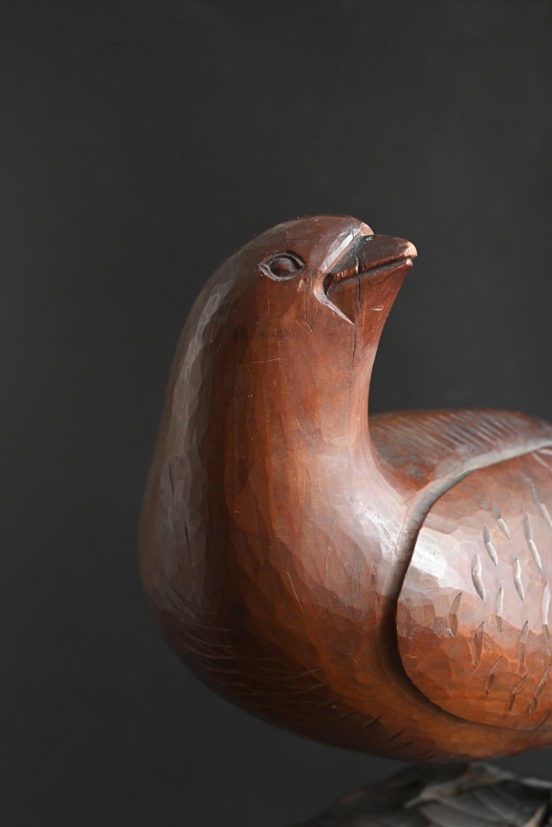 Statuetta giapponese d'epoca in legno di pernice bianca / Realizzata nel 1967 / Epoca Showa in vendita 1