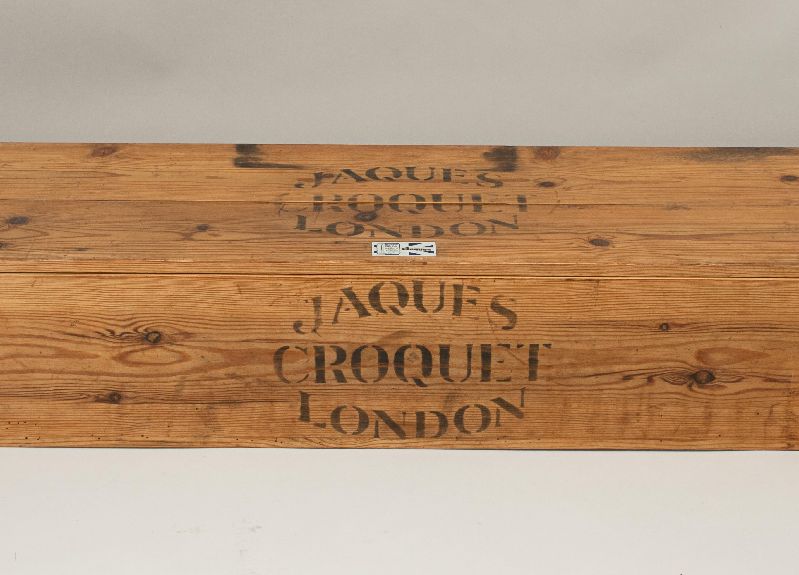 Vintage Jaques Brass Bound, Oxford Croquet Set 6