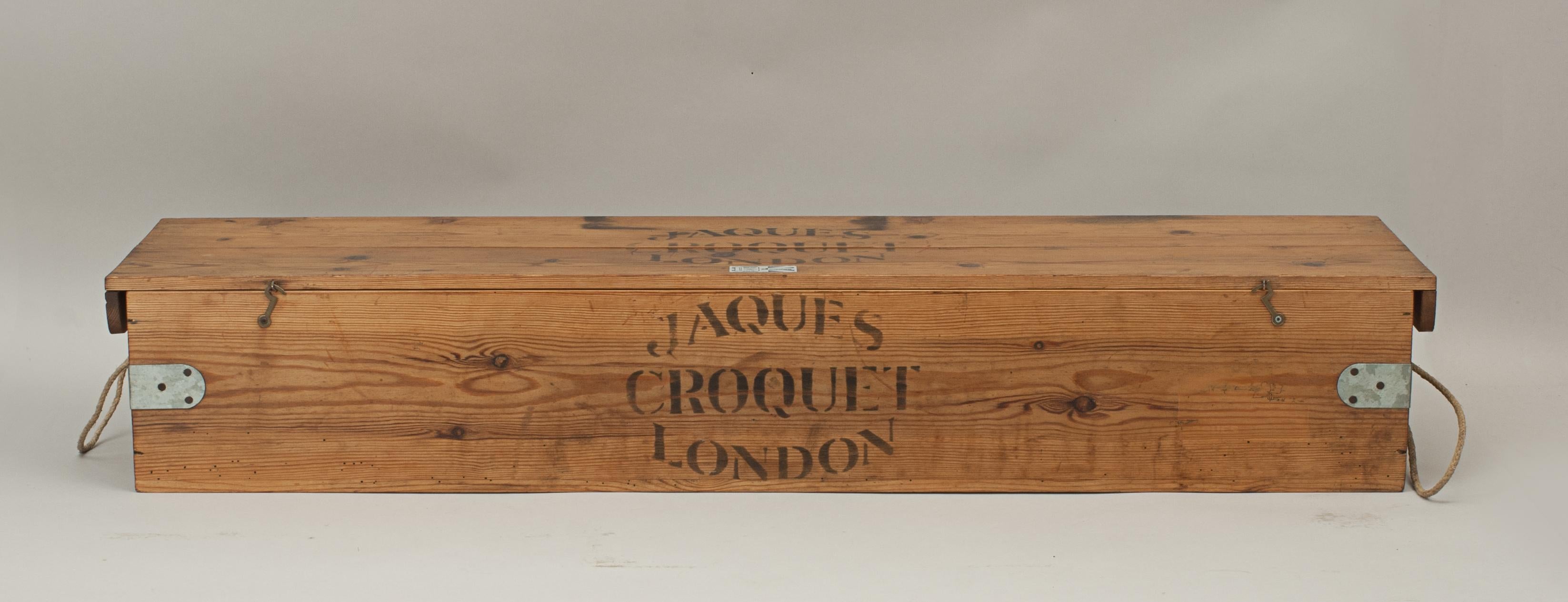 Vintage Jaques Brass Bound, Oxford Croquet Set 7