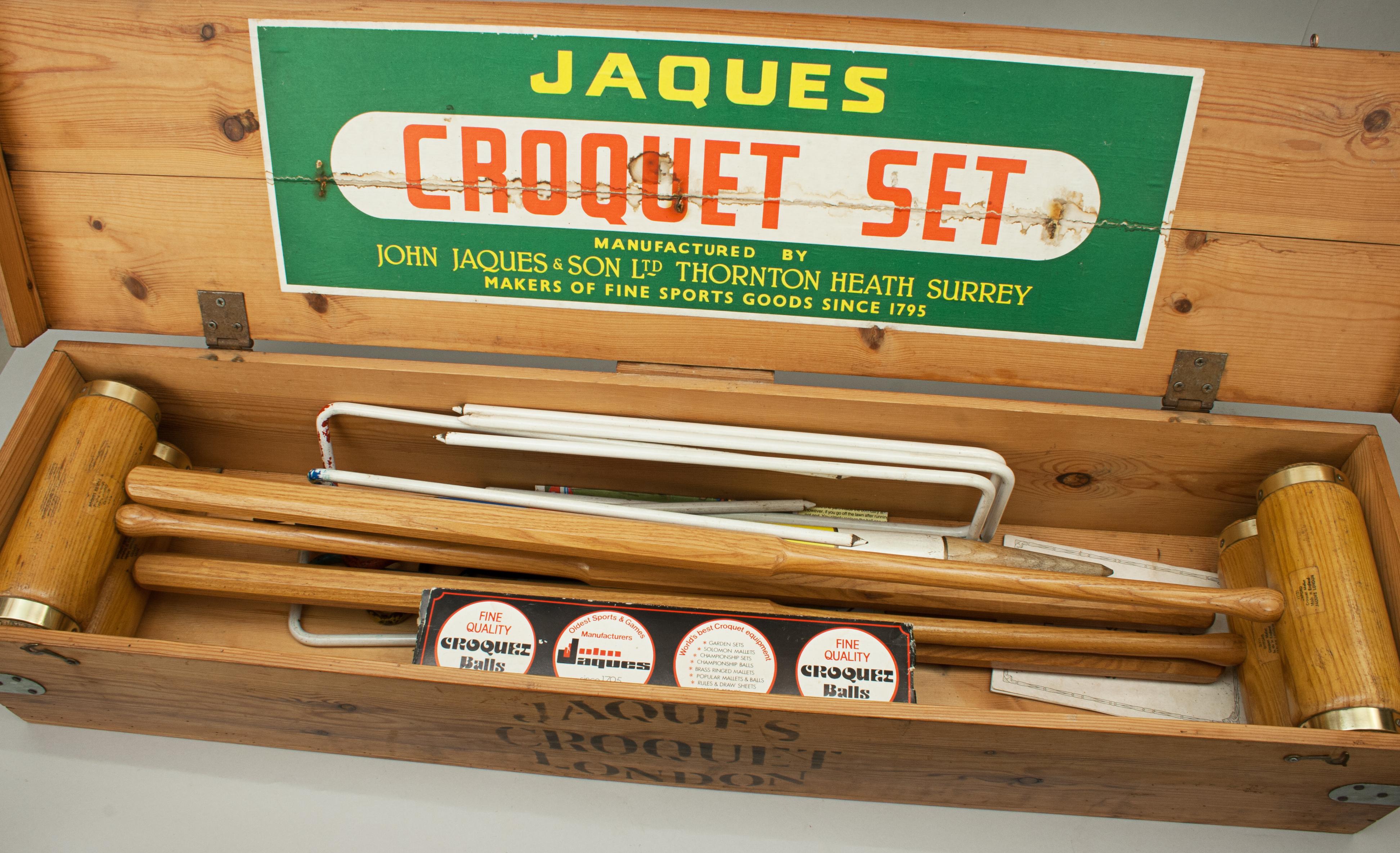 jaques croquet set antique