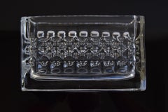 Vaso di vetro Jardiniere d'epoca, di Rudolf Jurnikl, Rudolfova Hut, anni '60.