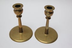 Vintage Jarvie-Style Brass Candlesticks