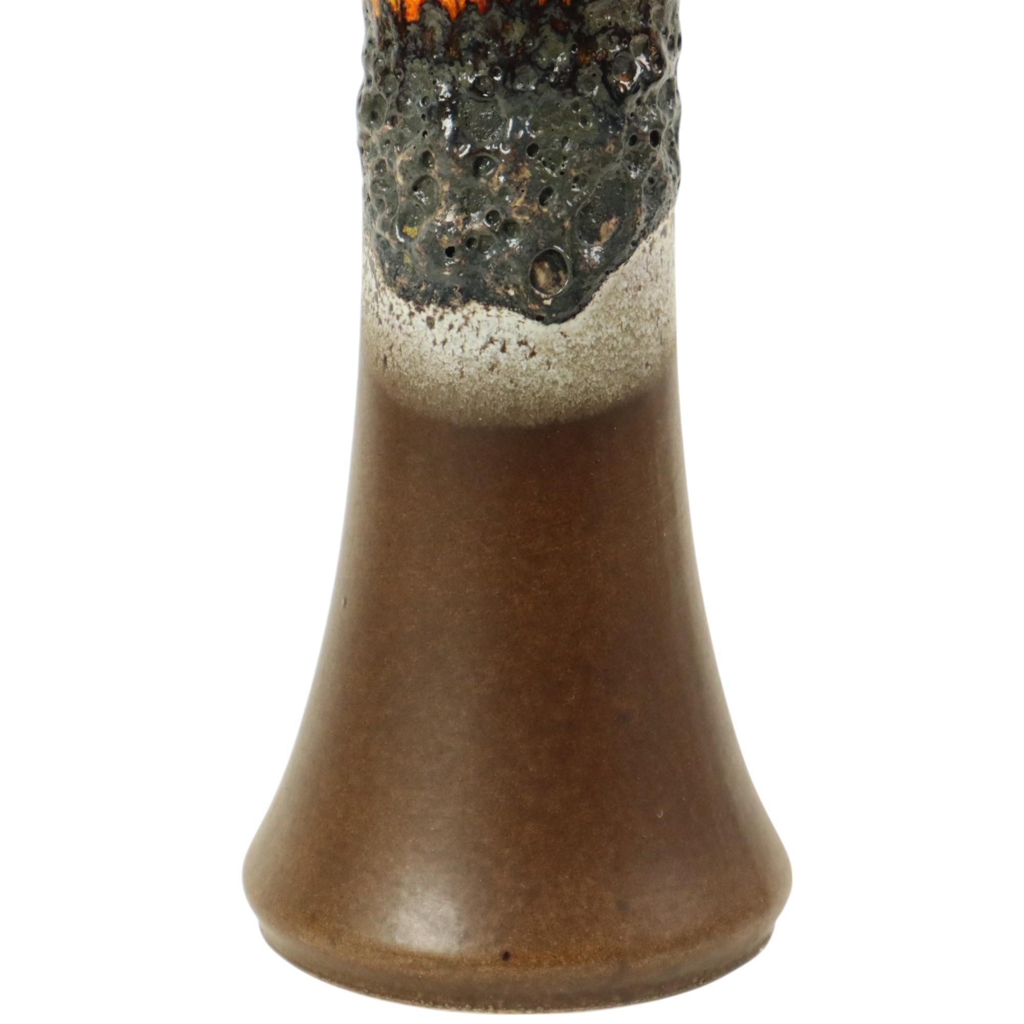 Metà XX secolo Vaso Jasba d'epoca in lava grassa Ceramica Germania Ovest 02010-24 in vendita