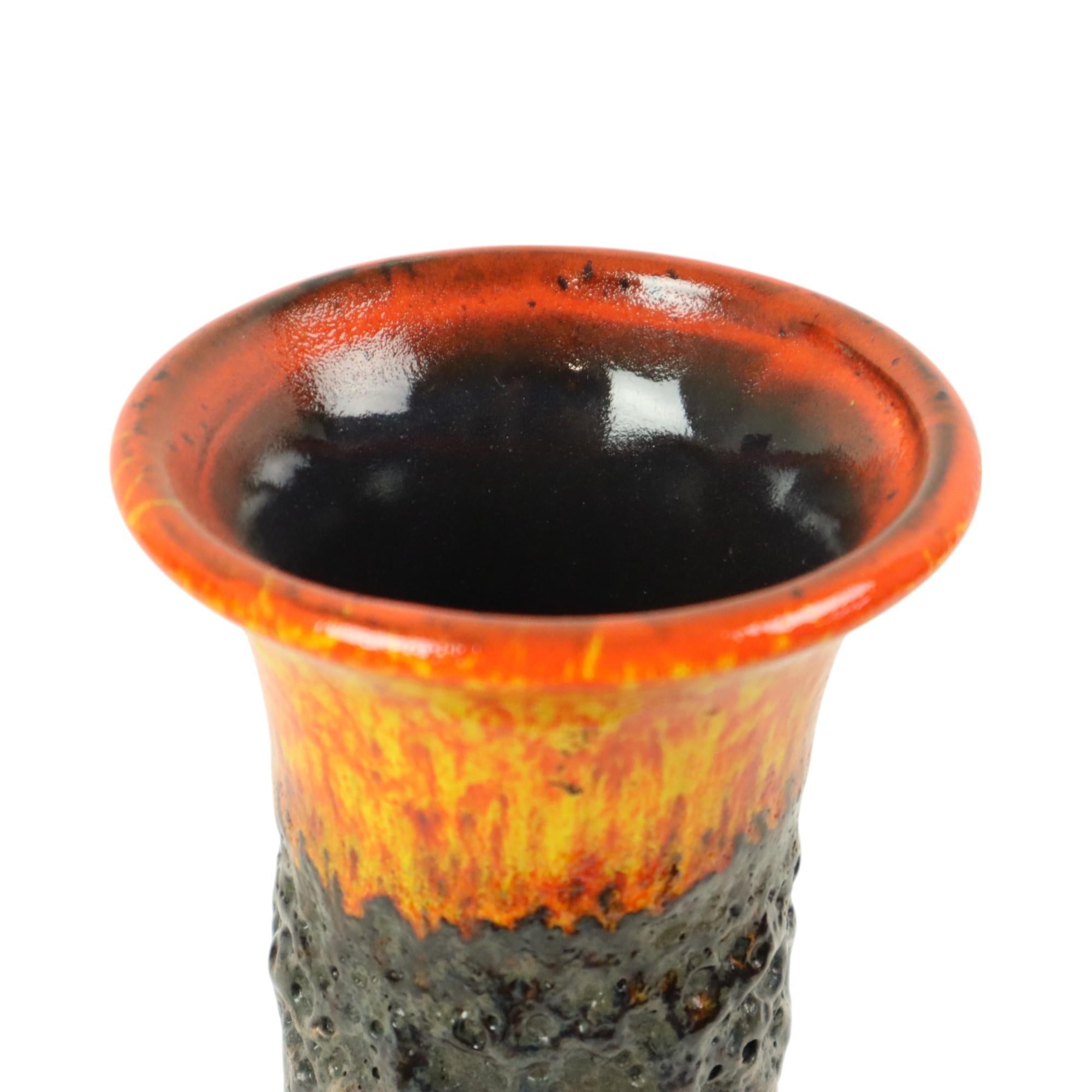 Vaso Jasba d'epoca in lava grassa Ceramica Germania Ovest 02010-24 in vendita 2