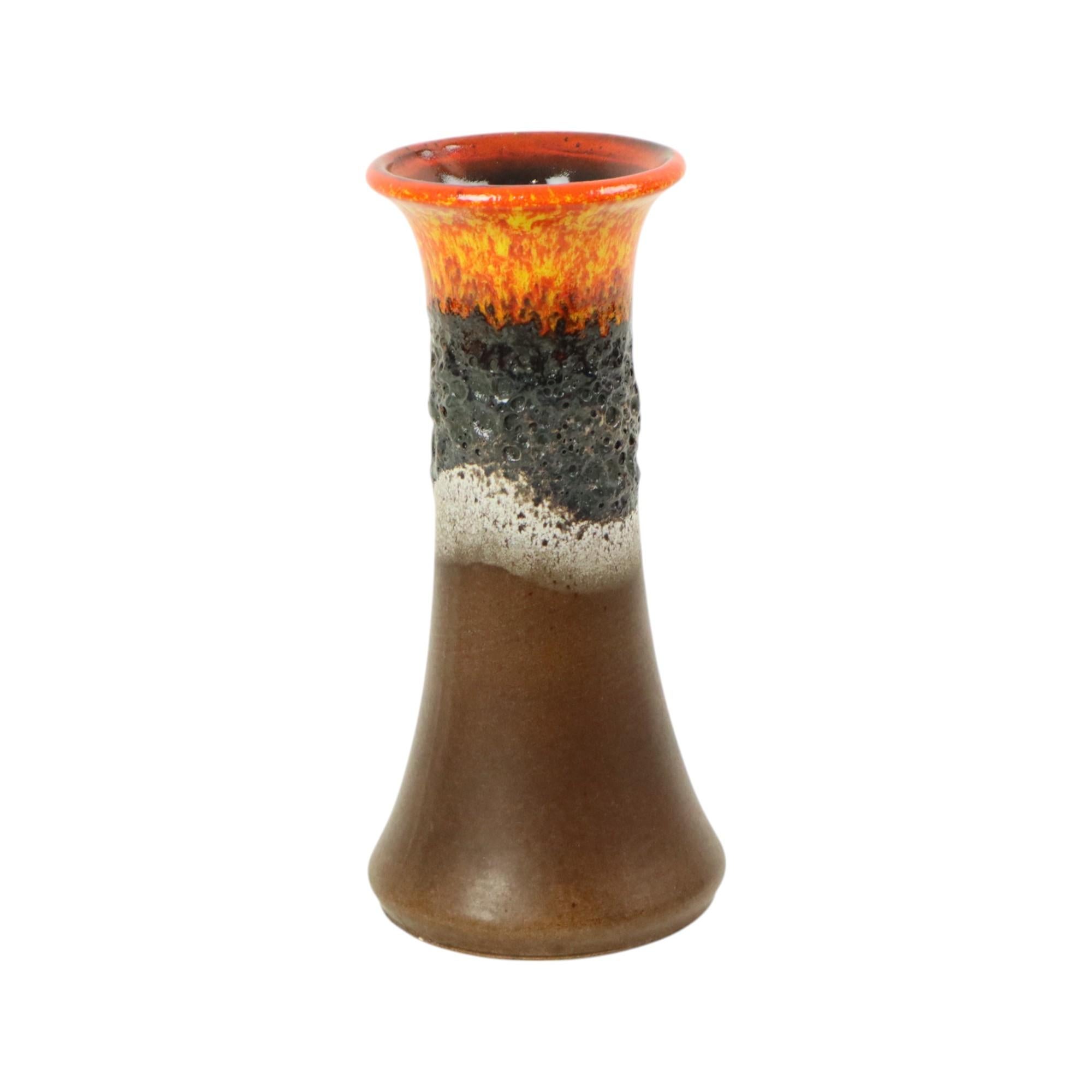 Vaso Jasba d'epoca in lava grassa Ceramica Germania Ovest 02010-24 in vendita 3