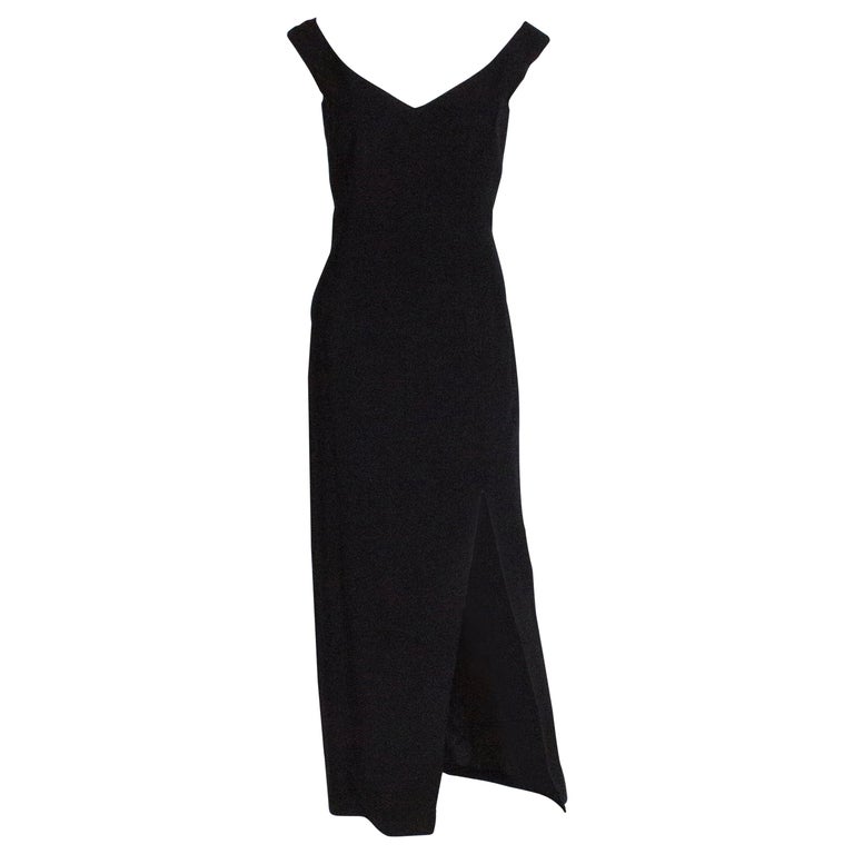knee length dresses for ladies Black Maxi Dress main image 1