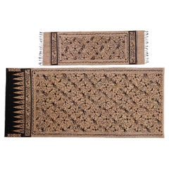 Javanische Kain Panjang und passende Selendang Batik-Tulpen im Vintage-Stil, Cirebon