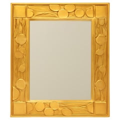 Deco Mirror Art déco vintage Jay Spectre doré
