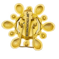 Vintage JAY STRONGWATER Neiman Marcus gold enamel photo frame