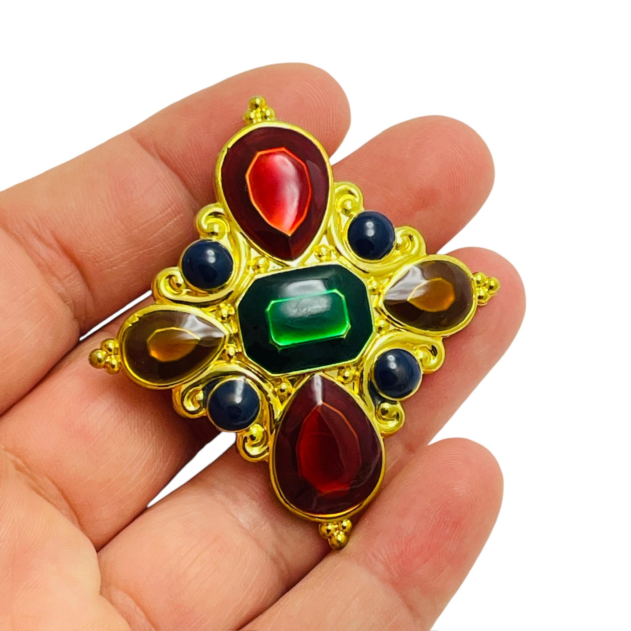 Pendentif joail mogul vintage JAY STRONGWATER signé en or et émail Pour femmes en vente