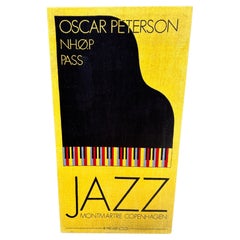 Vintage Jazz Montmartre Copenhagen Oscar Peterson Artwork