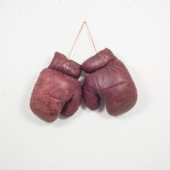 Vintage J.C. Higgins Leather Boxing Gloves, circa 1950-1960