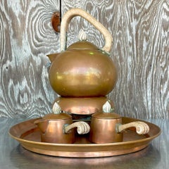 A.I.C. vintage Set da tè in rame A.A. Moore - 5 pezzi