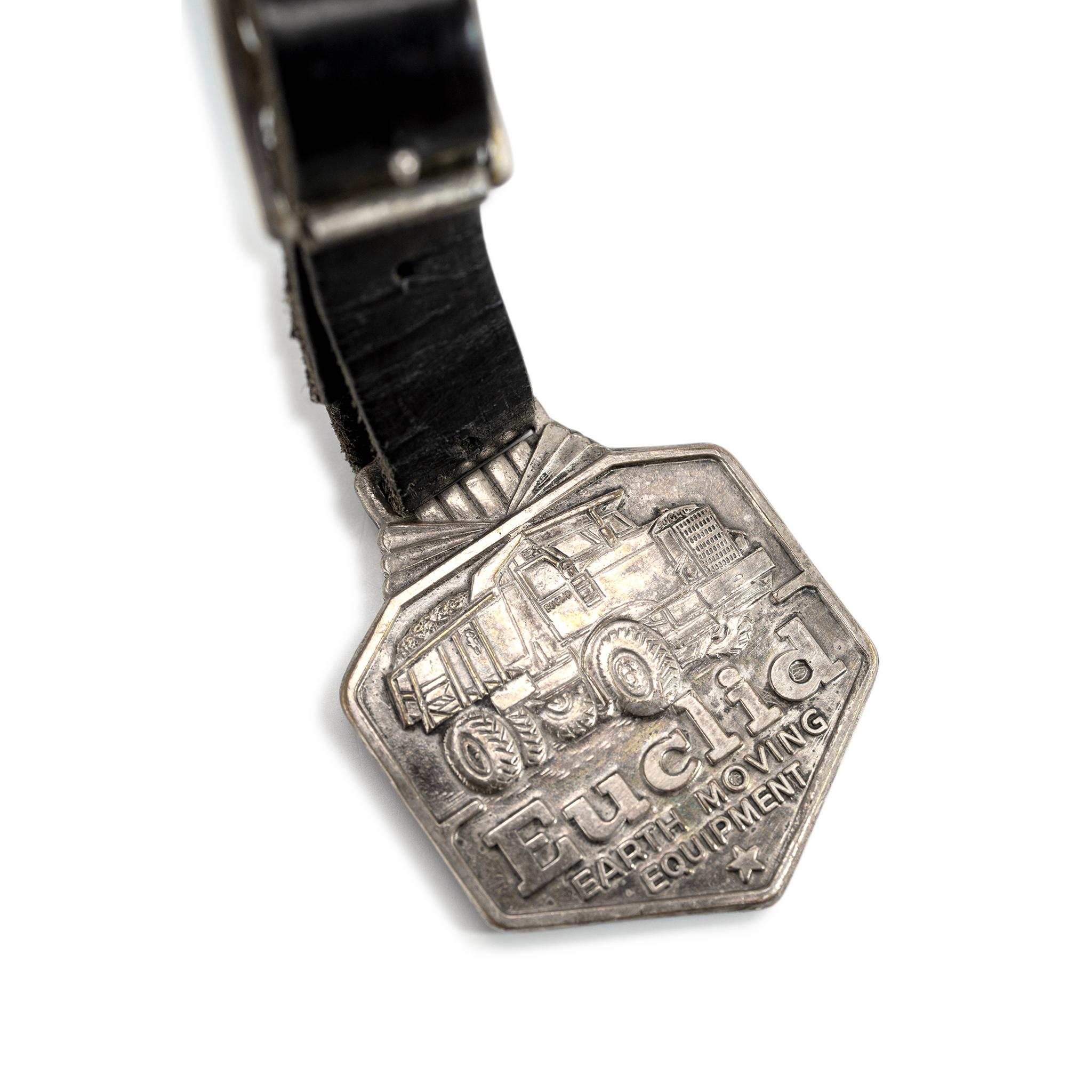 Vintage J.D. Burritt Brooksville Fla. 59MM Silver Manual Winding Pocket Watch For Sale 2