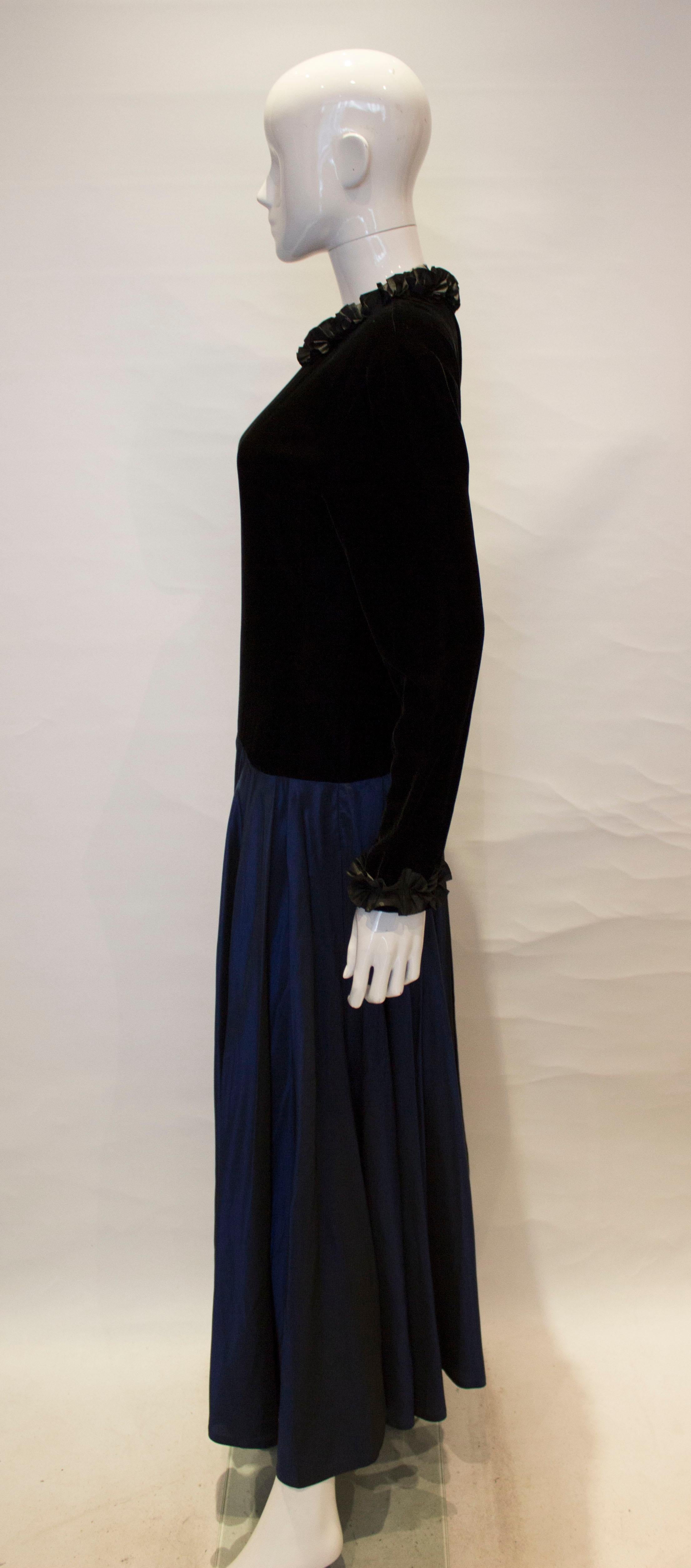 Black Vintage Jeager Evening Gown