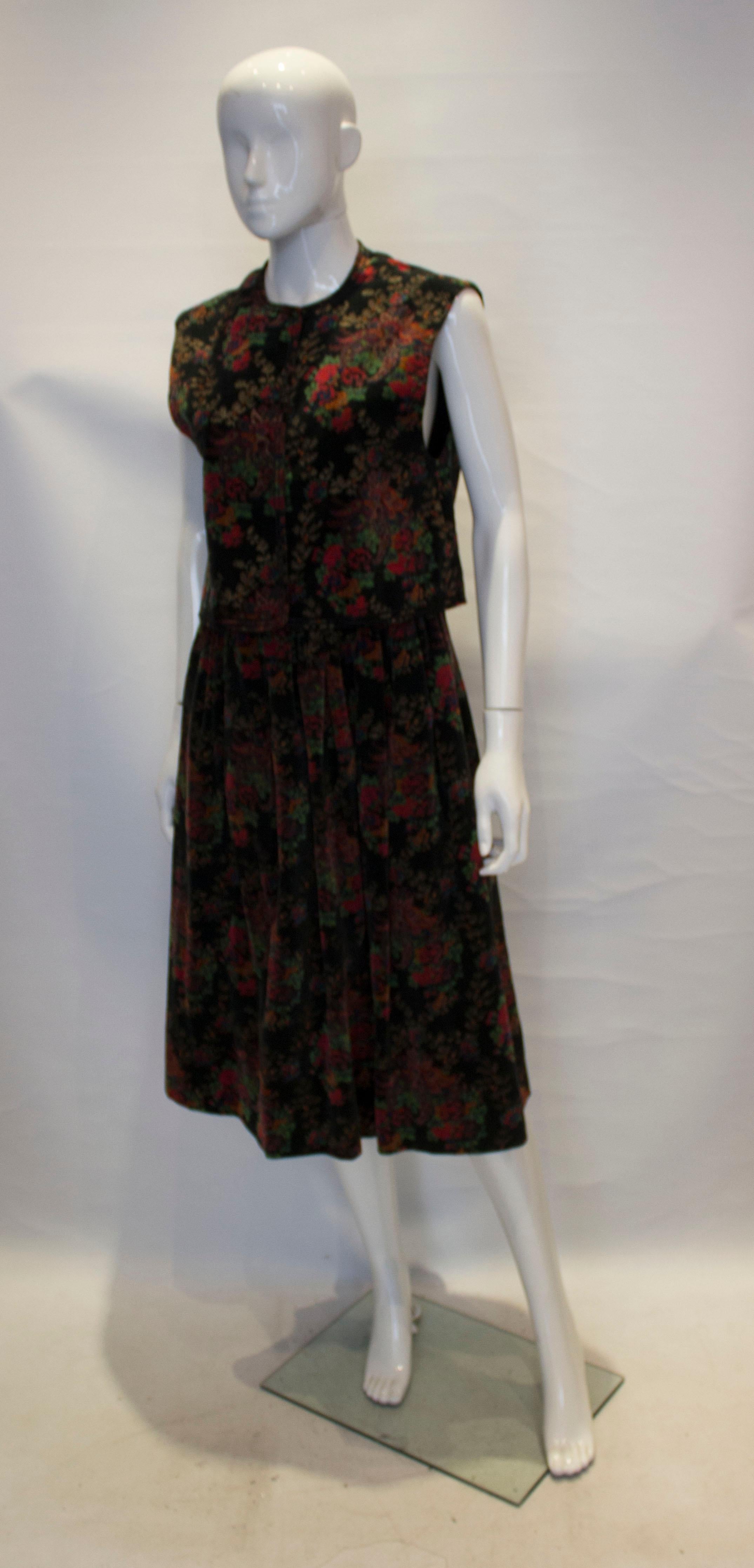 jaeger velvet dress