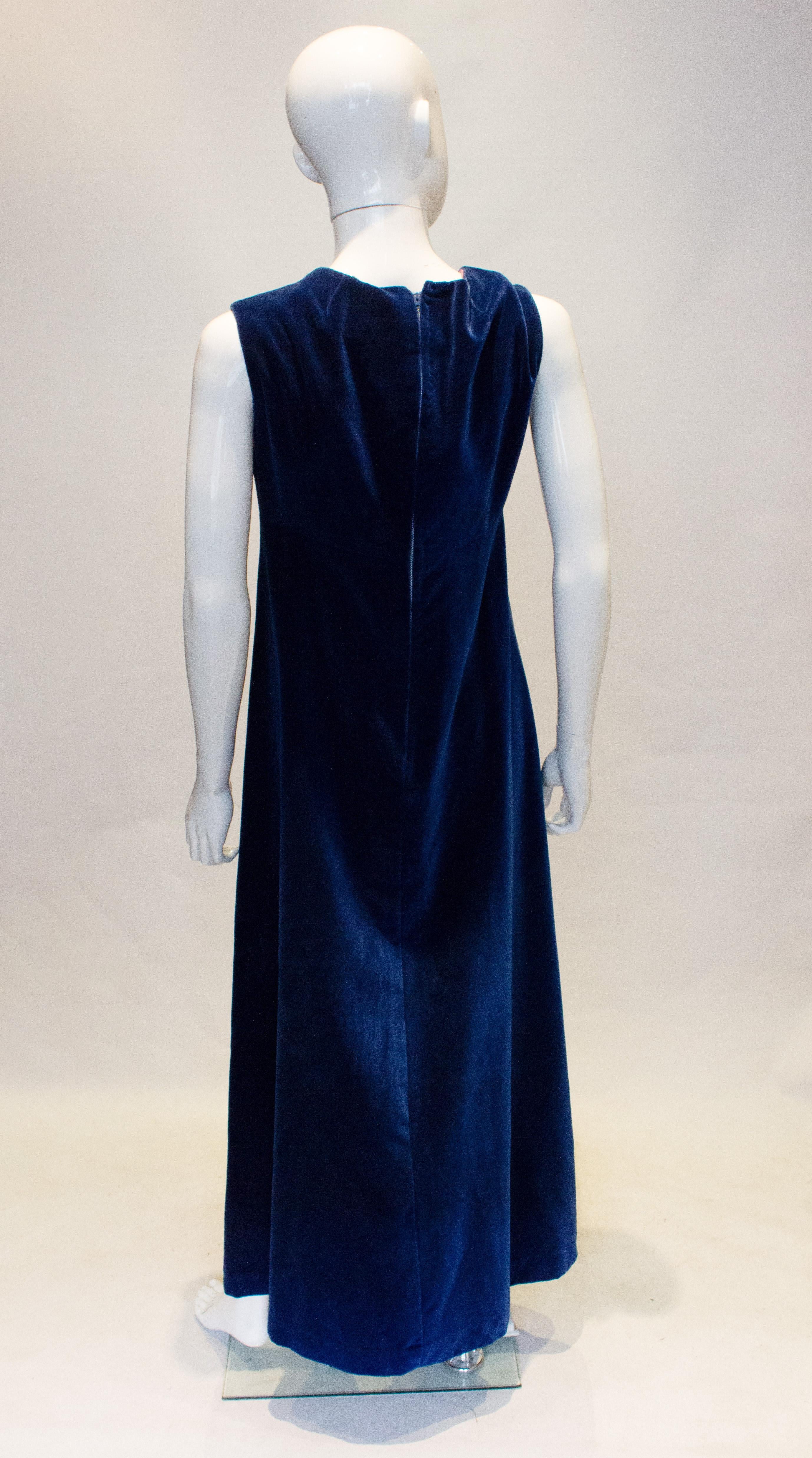 Black Vintage Jean Allen Velvet Dress
