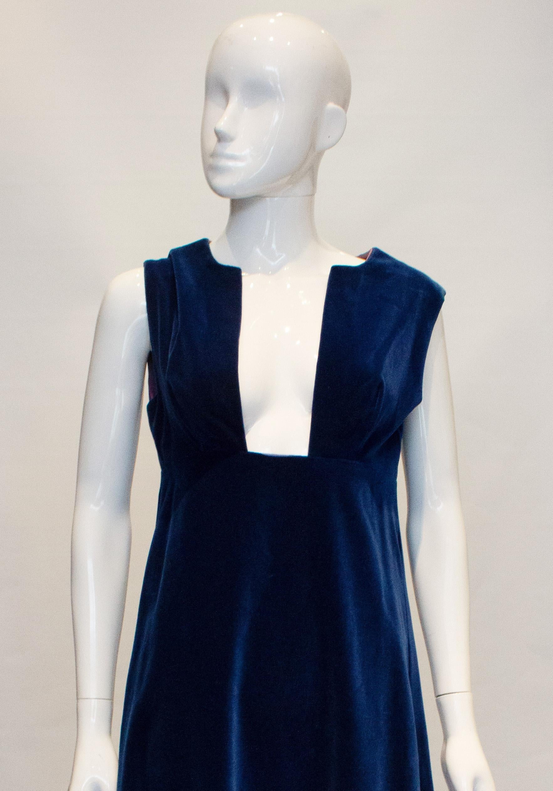 Women's Vintage Jean Allen Velvet Dress