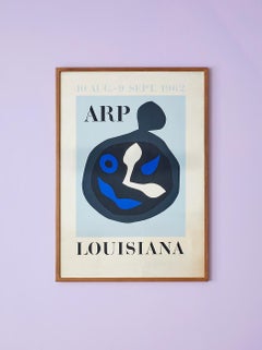Vintage Jean Arp Louisiana Museum Exhibition Poster “Arp”, Denmark, 1958