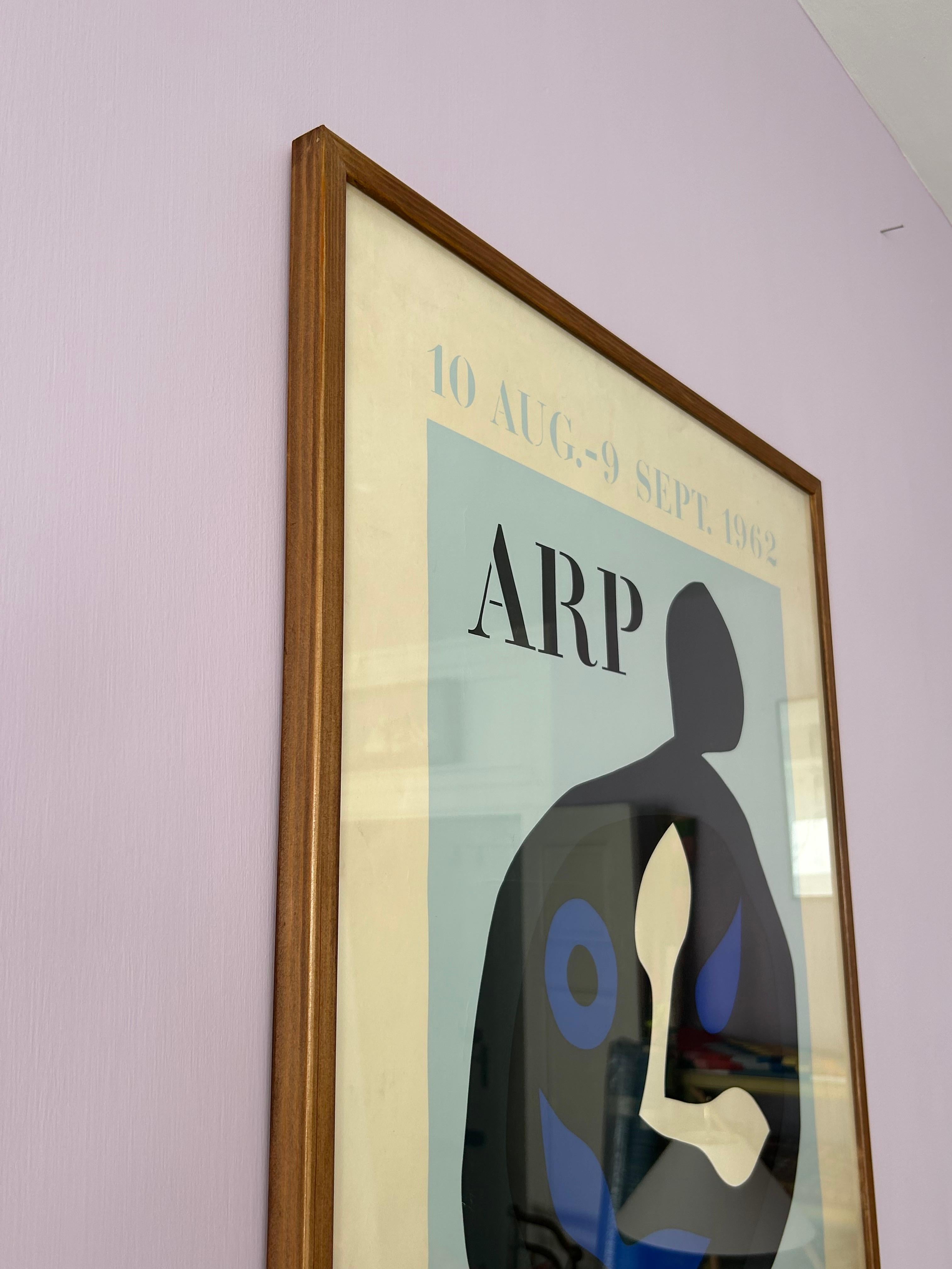 Vintage Jean Arp Louisiana Museum Exhibition Poster “Arp”, Denmark, 1958 For Sale 3