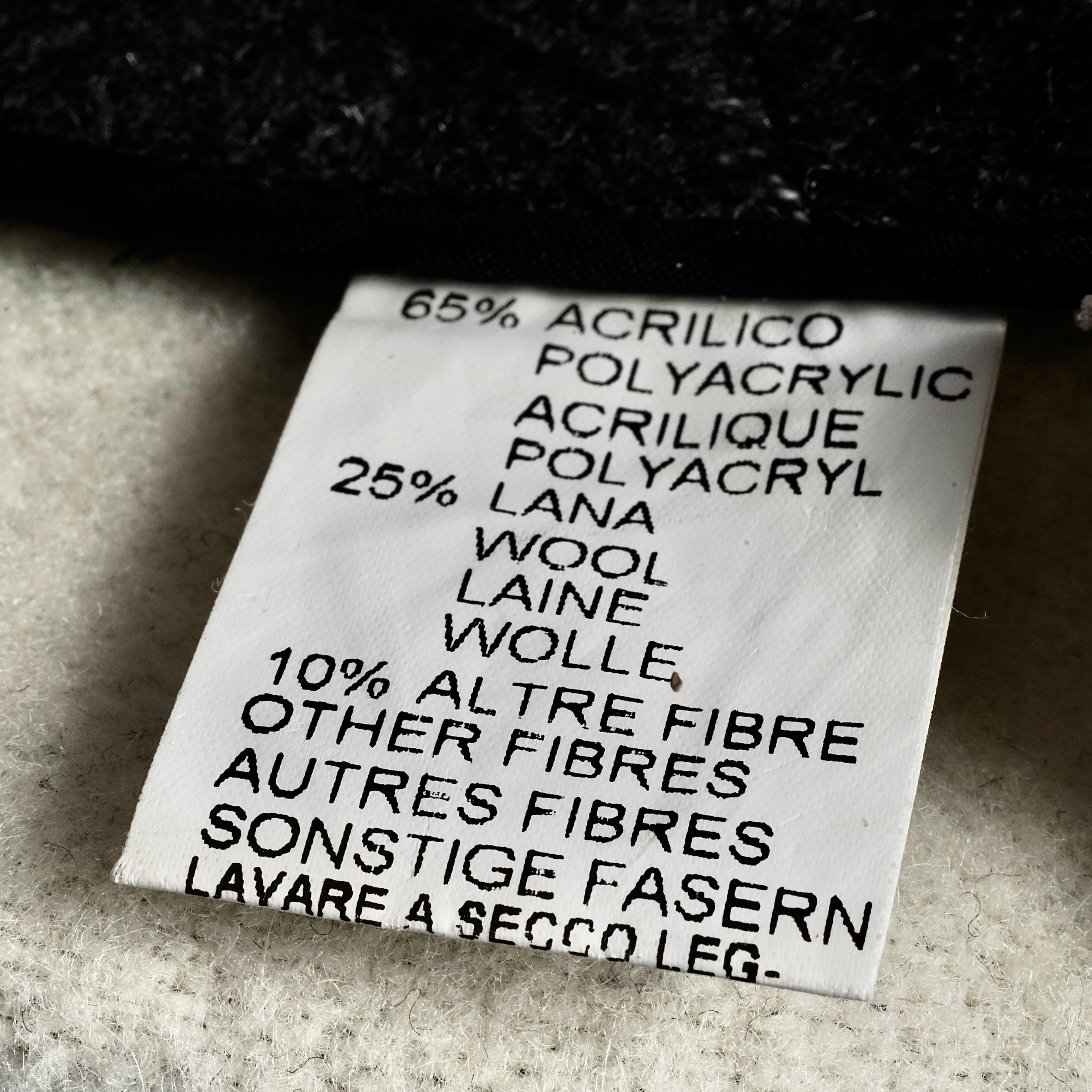 Vintage JEAN CHARLES de CASTELBAJAC Jupe portefeuille « Couverture » en laine fantaisie en vente 6