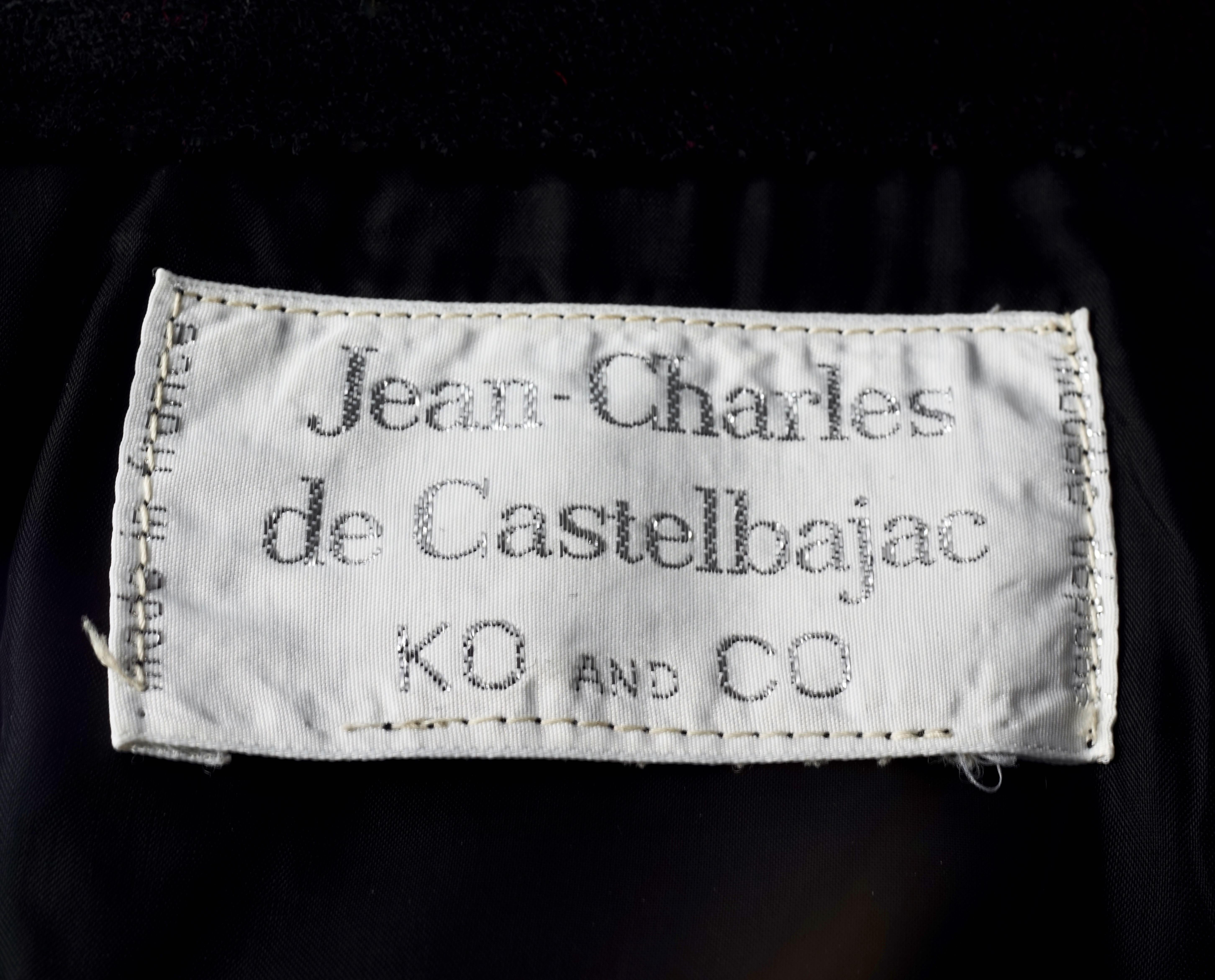 Vintage JEAN CHARLES de CASTELBAJAC Ko and Co Mondrian Fringe Novelty Wool Skirt 5