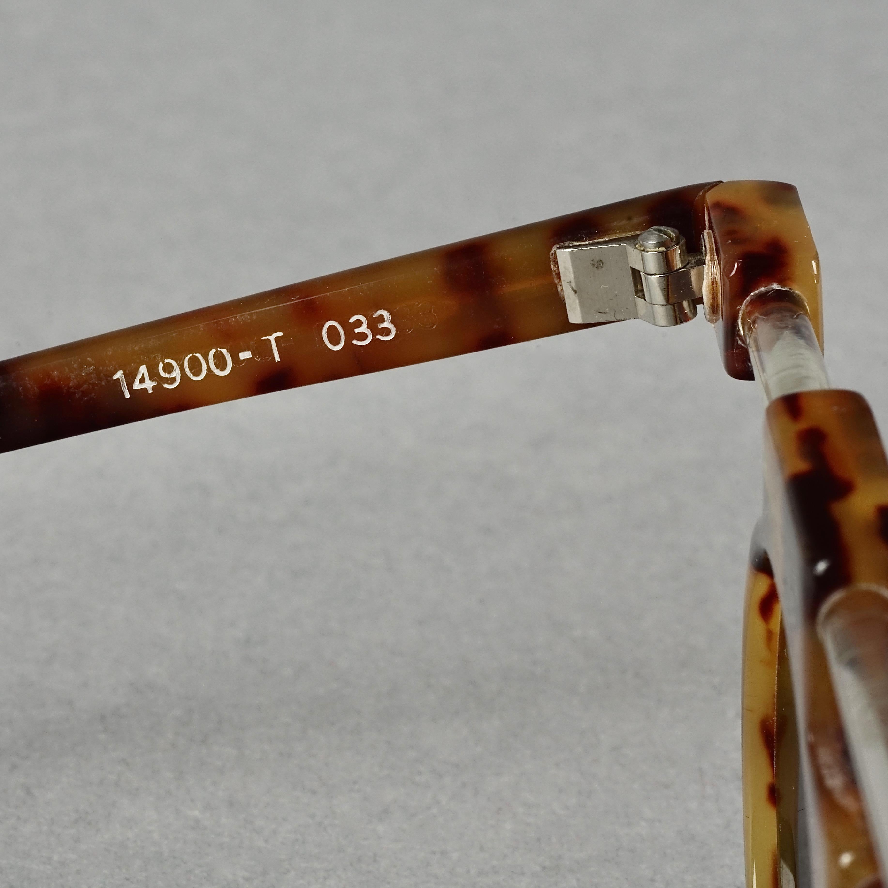 Vintage JEAN CHARLES de CASTELBAJAC Lucite Tortoiseshell Futuristic Sunglasses 7