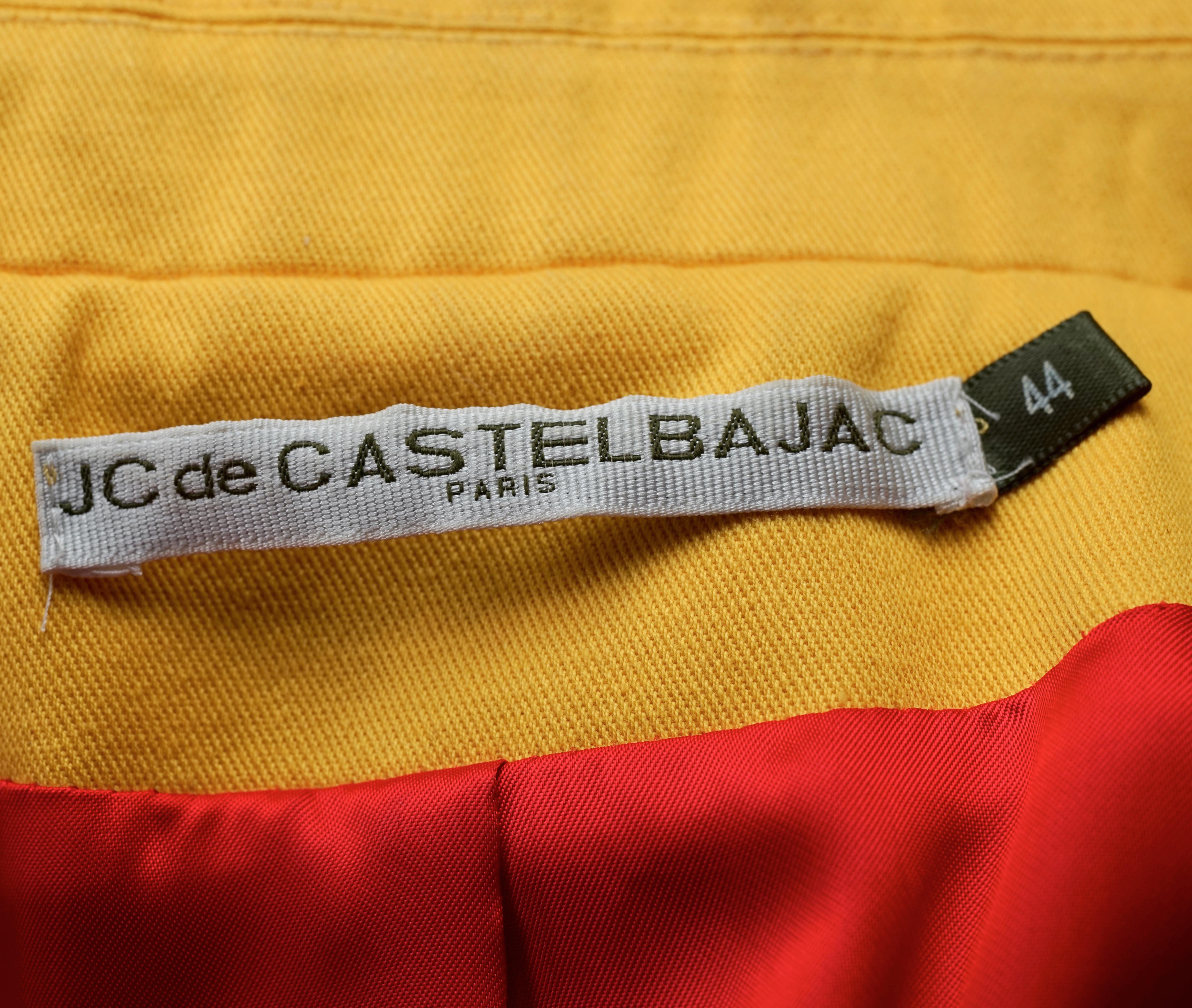 Vintage JEAN CHARLES De CASTELBAJAC Trompe L'oeil College Blazer Jacket For Sale 4