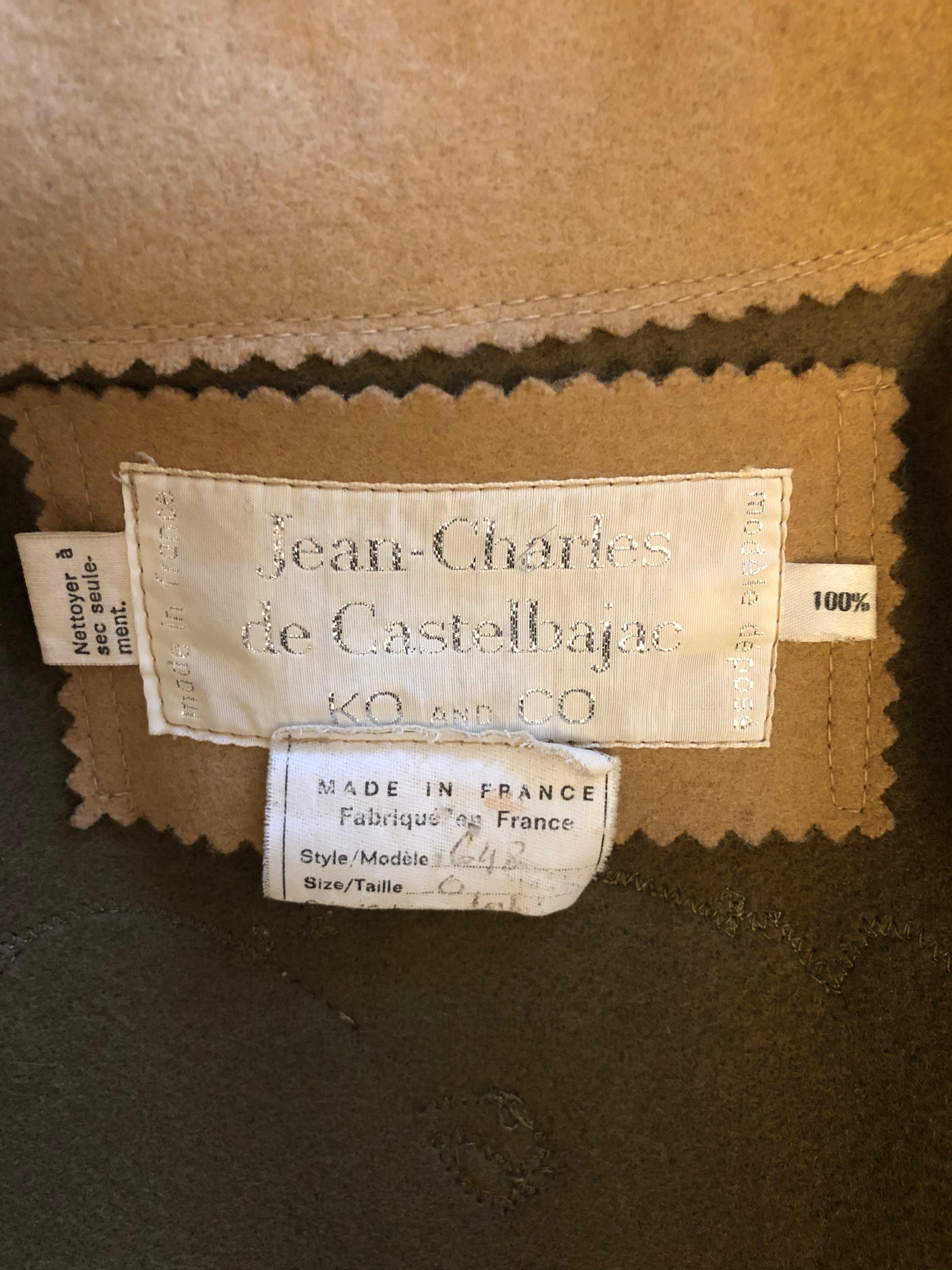 Jean-Charles de Castelbajac Virgin Wool Two-Tone Embroidered Jacket In Excellent Condition In Port Hope, ON