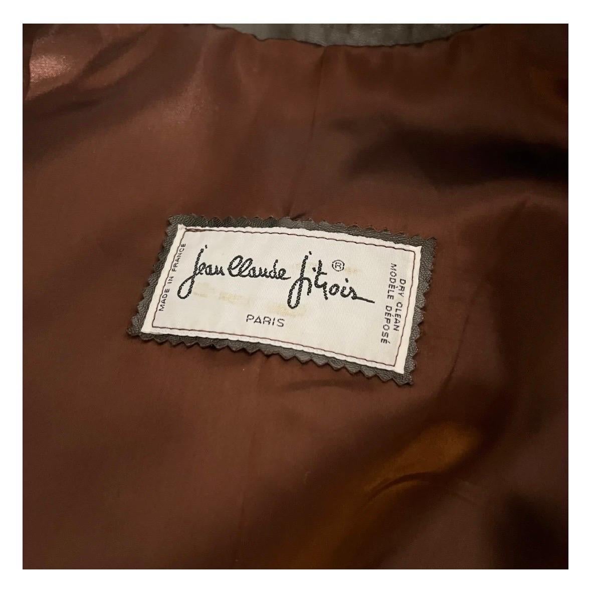 Vintage Jean Claude Jitrois Leather and Fur Embellished Jacket 1