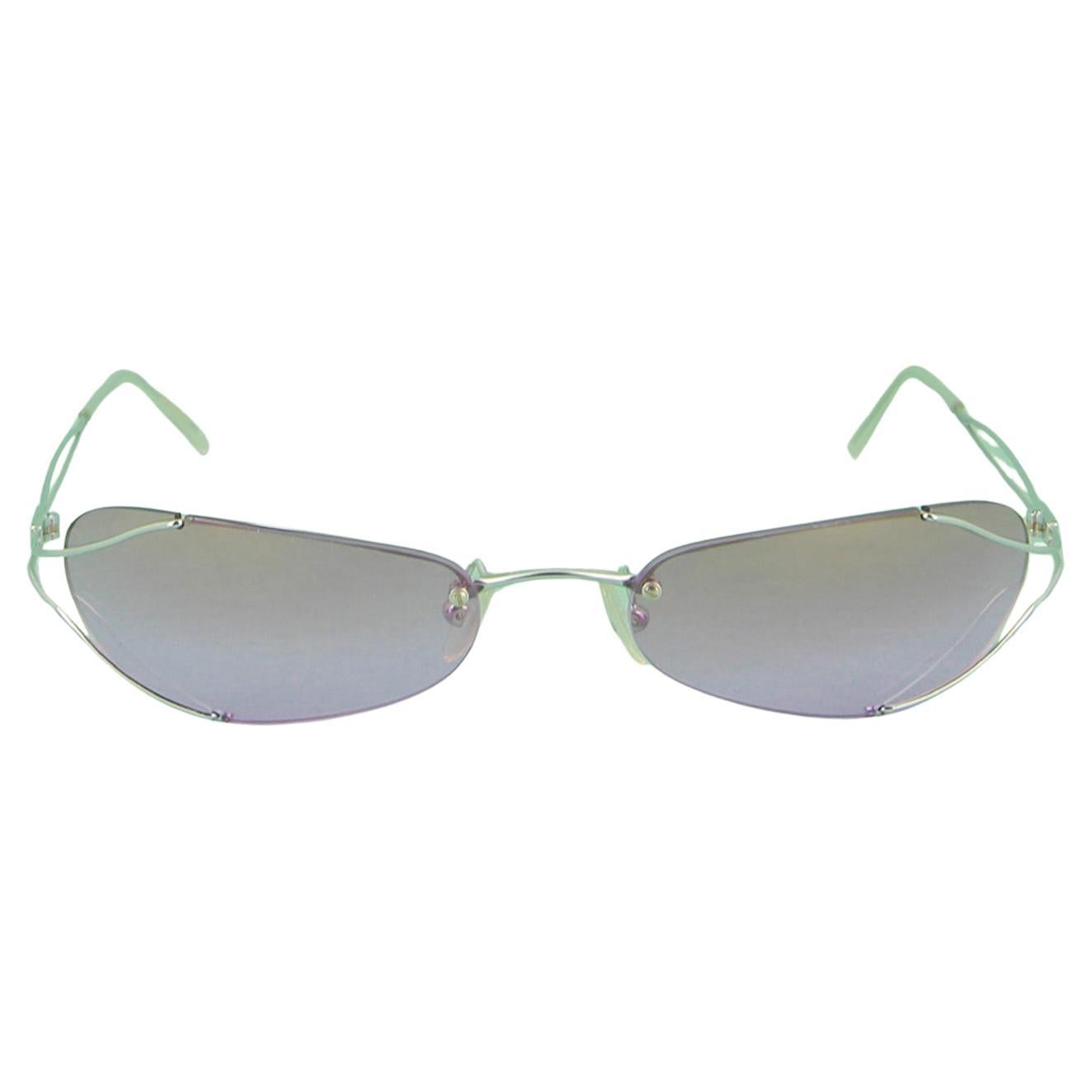 1990s Vintage Jean-François Rey Unisex Wraparound Sunglasses